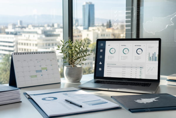 Finance operations calendar and reporting dashboard for Cyprus business deadline management